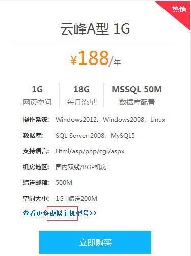 经济型虚拟主机