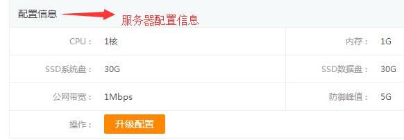 服务器配置信息